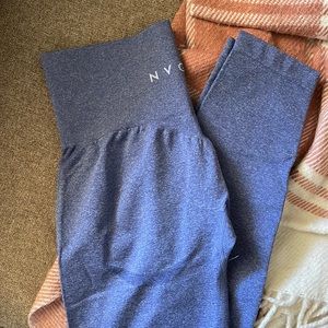 NVGTN Blue Contour Seamless Leggings Size Small